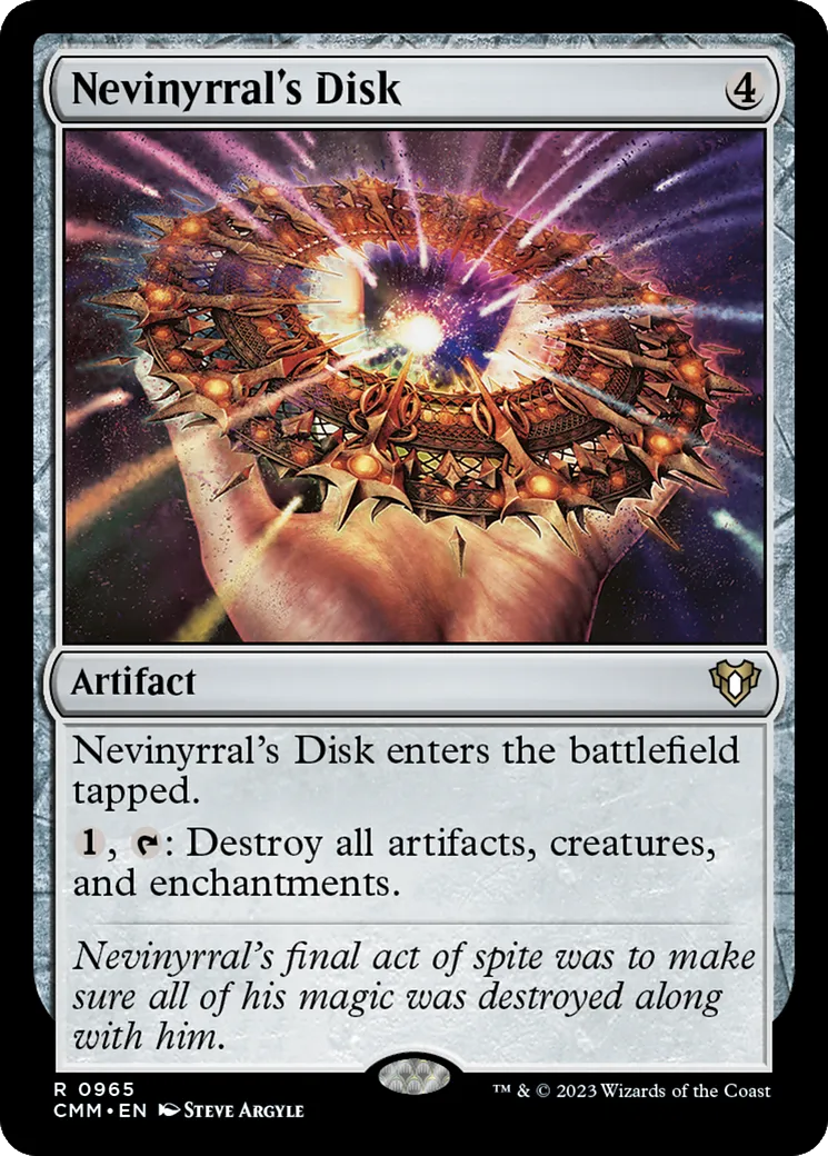 Nevinyrral's Disk — Commander Masters — Magic: The Gathering