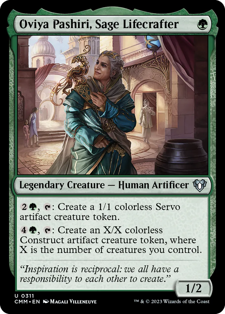 Oviya Pashiri, sage façonneuse de vie — Commander Masters — Magic: The Gathering