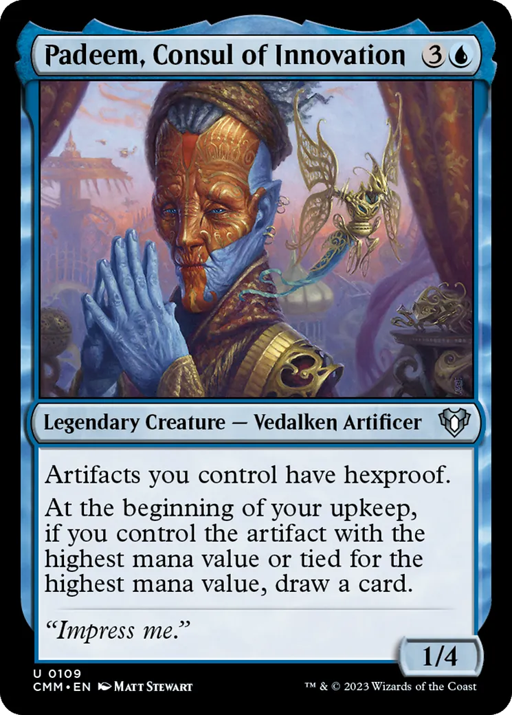 Padeem, consul de l'innovation — Commander Masters — Magic: The Gathering