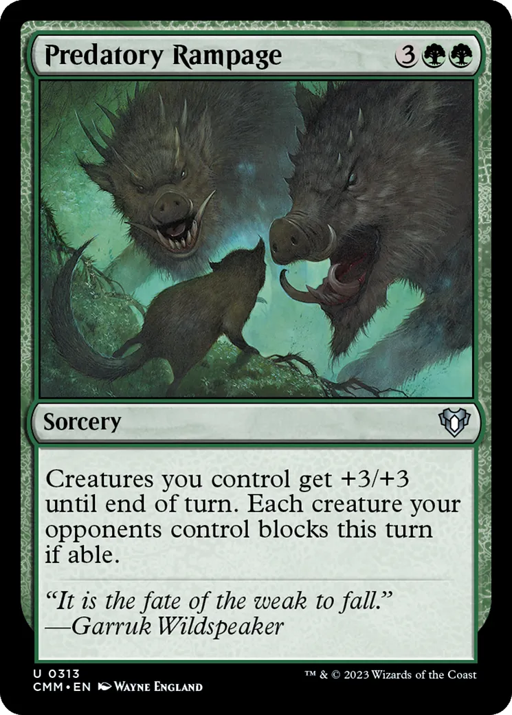 Sauvagerie prédatoire — Commander Masters — Magic: The Gathering