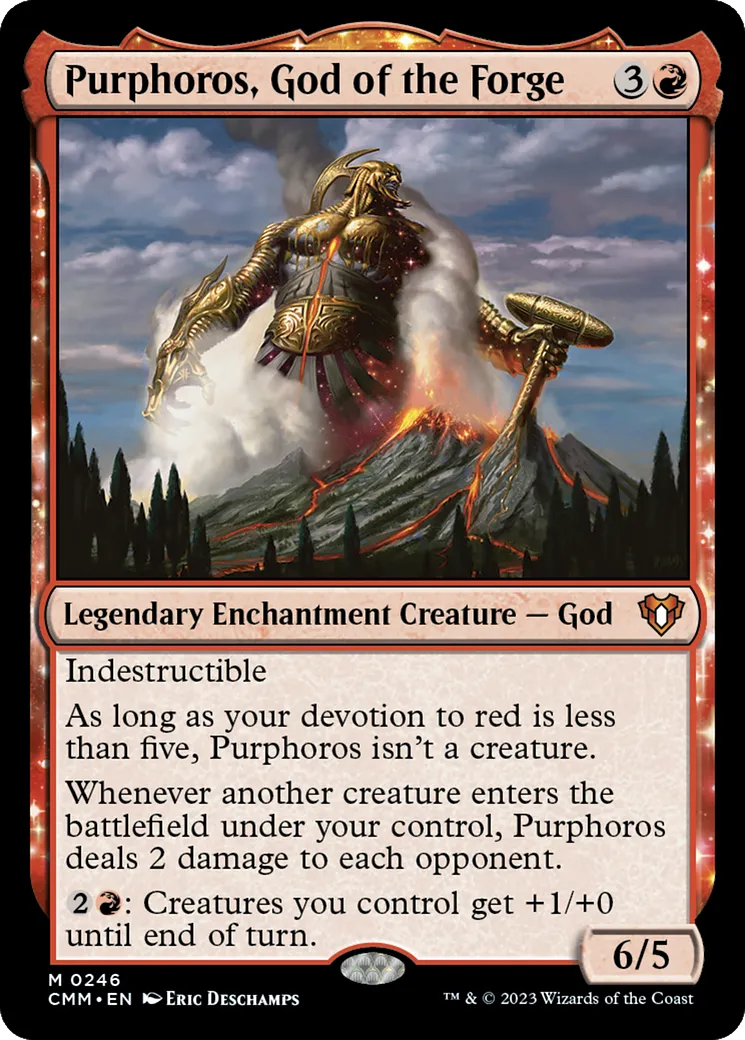 Purphoros, dieu des Forges — Commander Masters — Magic: The Gathering