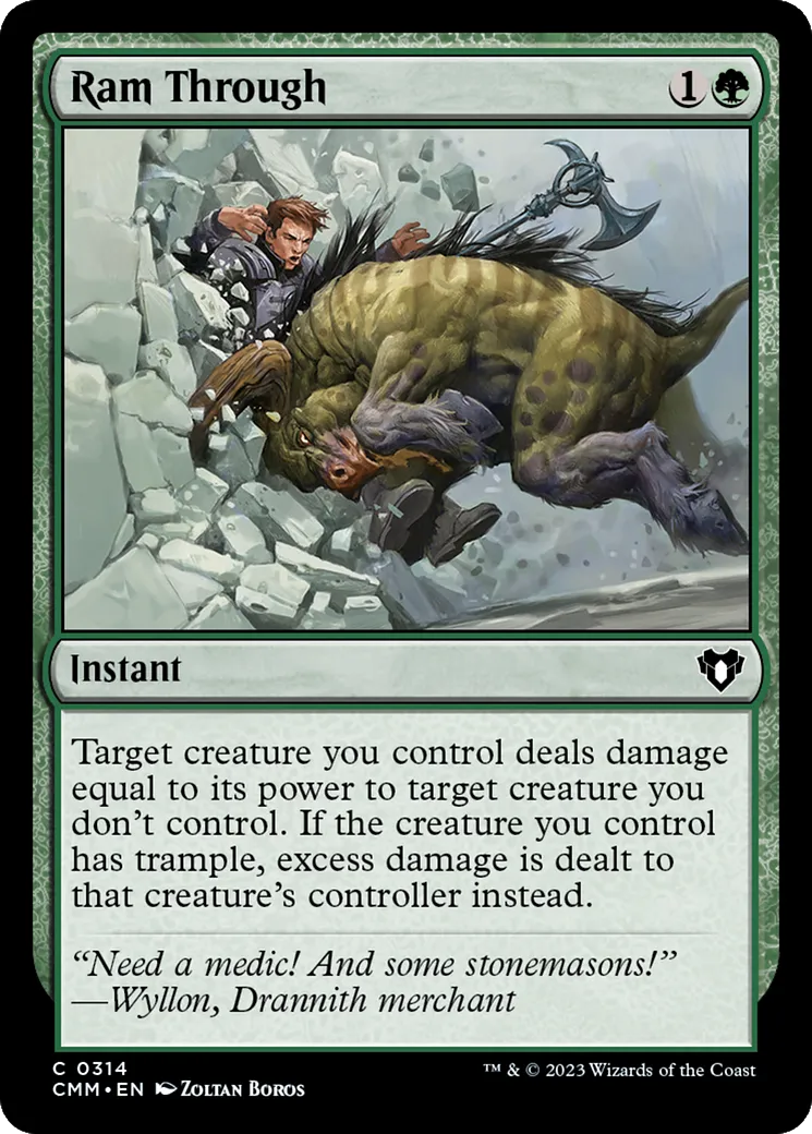 Ram Through — Commander Masters — Magic: The Gathering