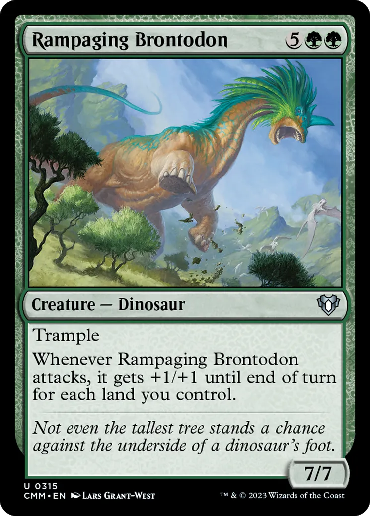 Rampaging Brontodon — Commander Masters — Magic: The Gathering