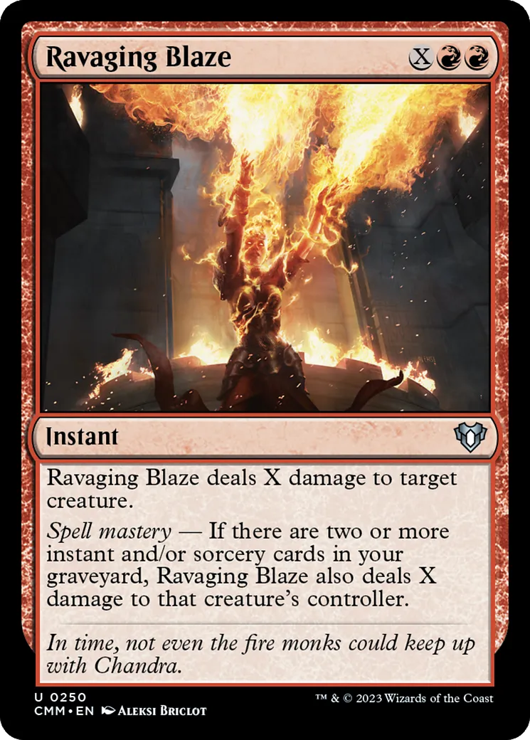 Ravaging Blaze — Commander Masters — Magic: The Gathering