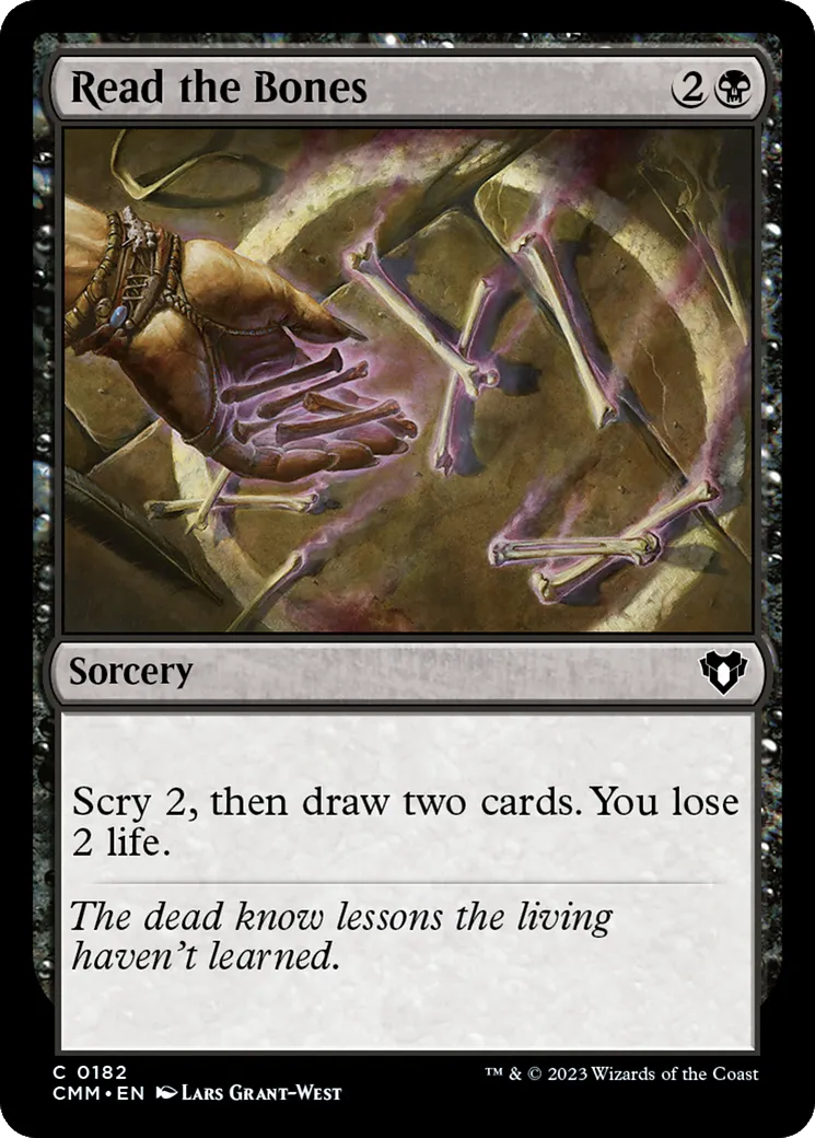 Read the Bones — Commander Masters — Magic: The Gathering