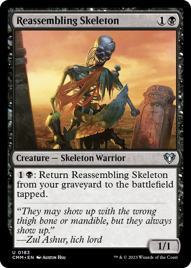 Squelette réassemblable — Commander Masters — Magic: The Gathering