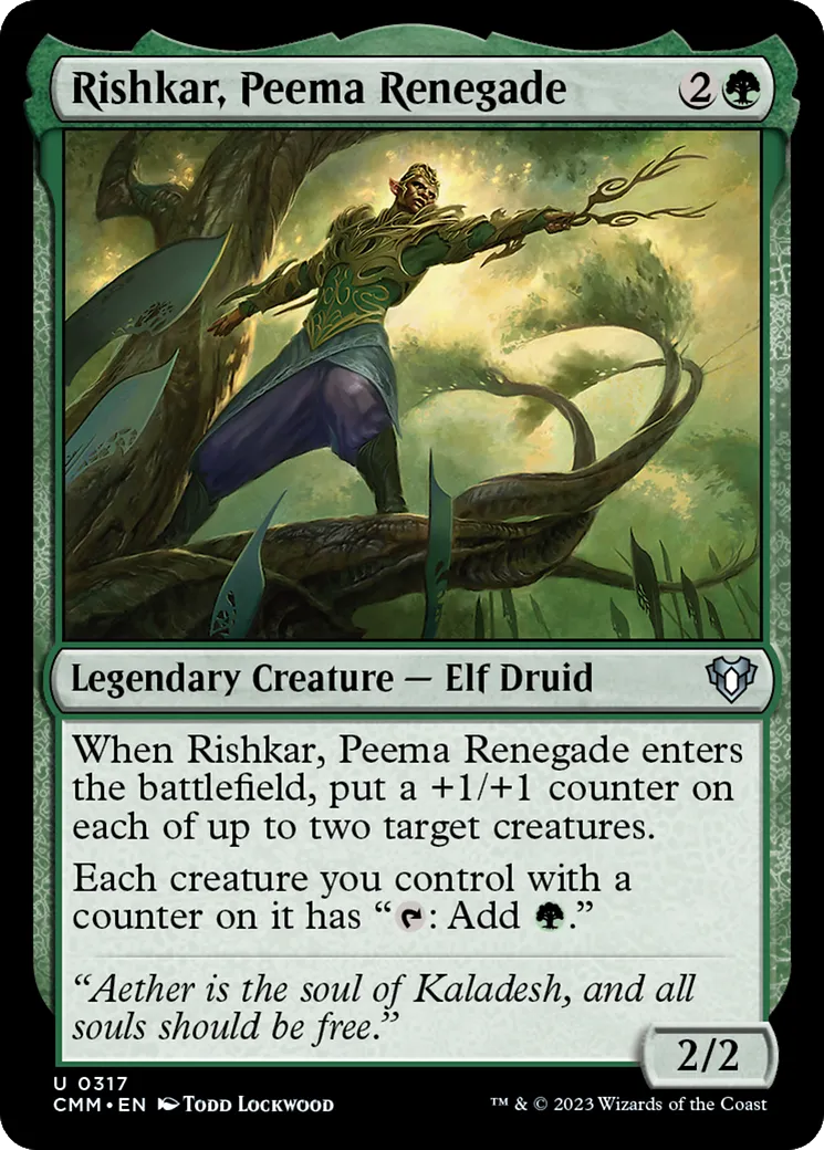 Rishkar, Peema Renegade from Commander Masters - Magic: The Gathering