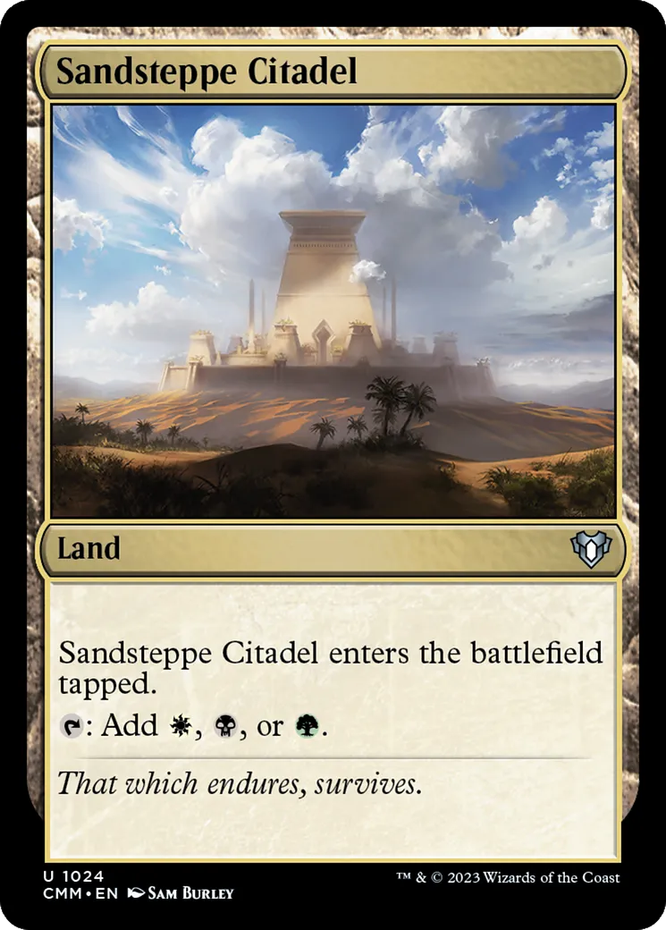 Citadelle de la steppe de sable — Commander Masters — Magic: The Gathering