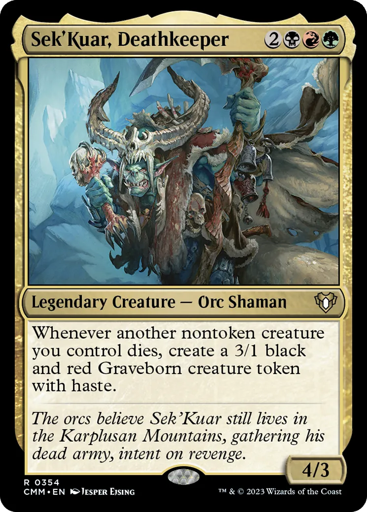 Sek'Kuar, Deathkeeper — Commander Masters — Magic: The Gathering