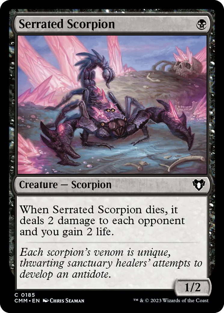 Serrated Scorpion — Commander Masters — Magic: The Gathering
