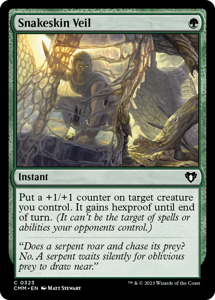 Voile en peau de serpent — Commander Masters — Magic: The Gathering