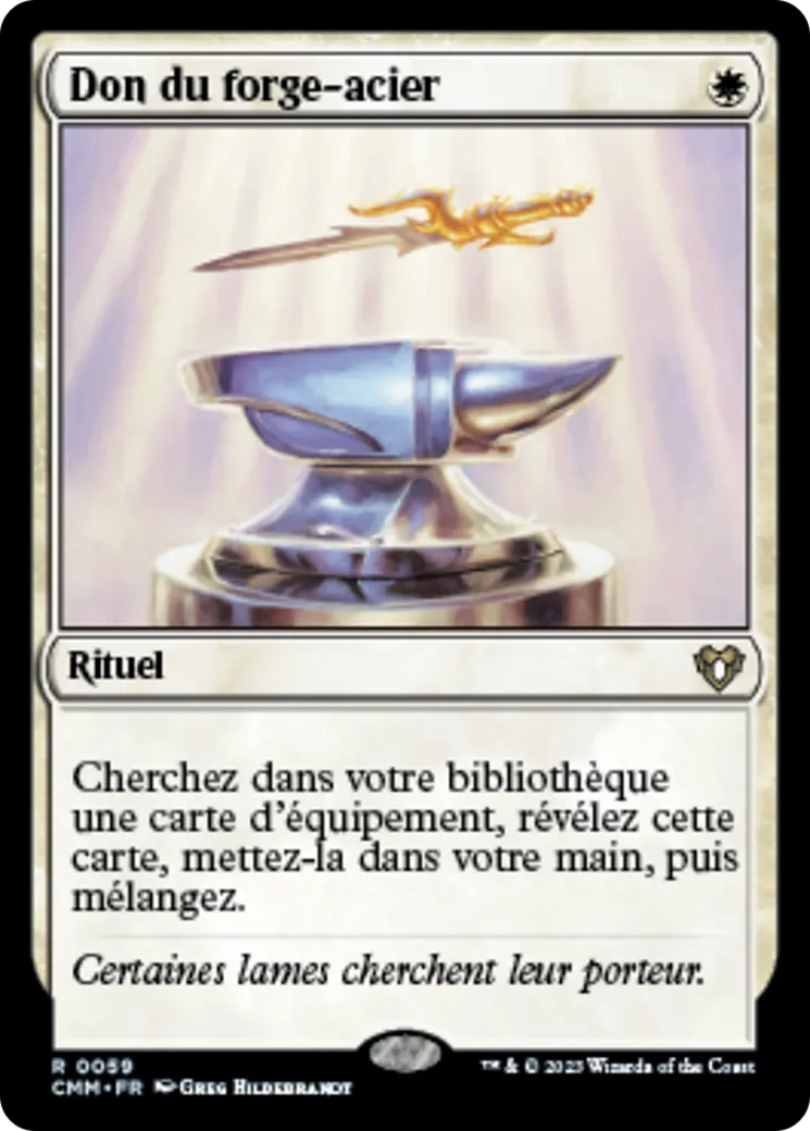 Don du forge-acier — Commander Masters — Magic: The Gathering