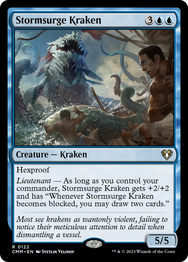 Kraken déferlorage — Commander Masters — Magic: The Gathering