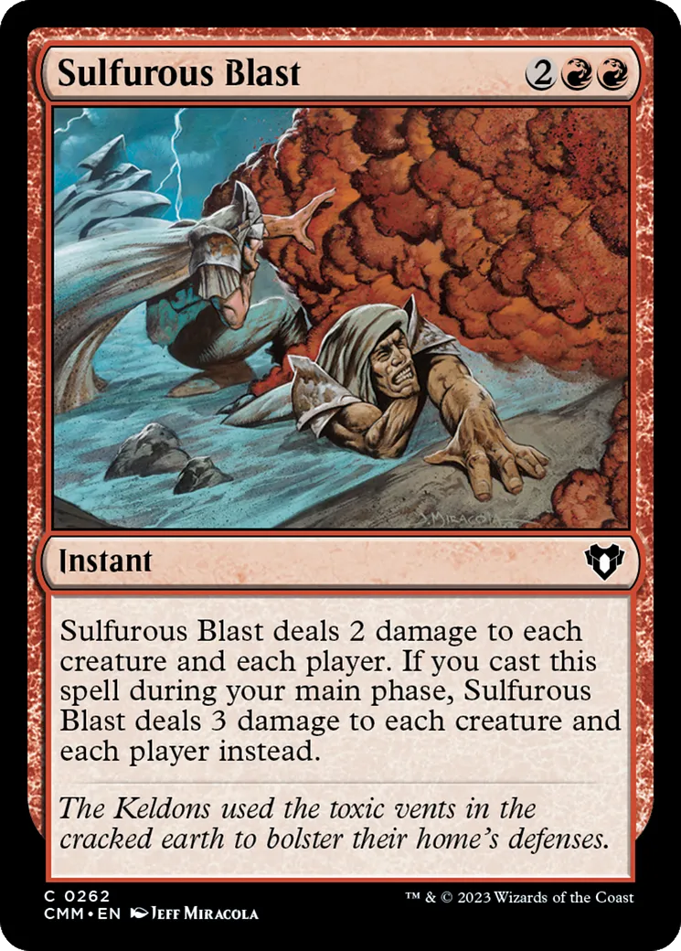 Salve sulfureuse — Commander Masters — Magic: The Gathering
