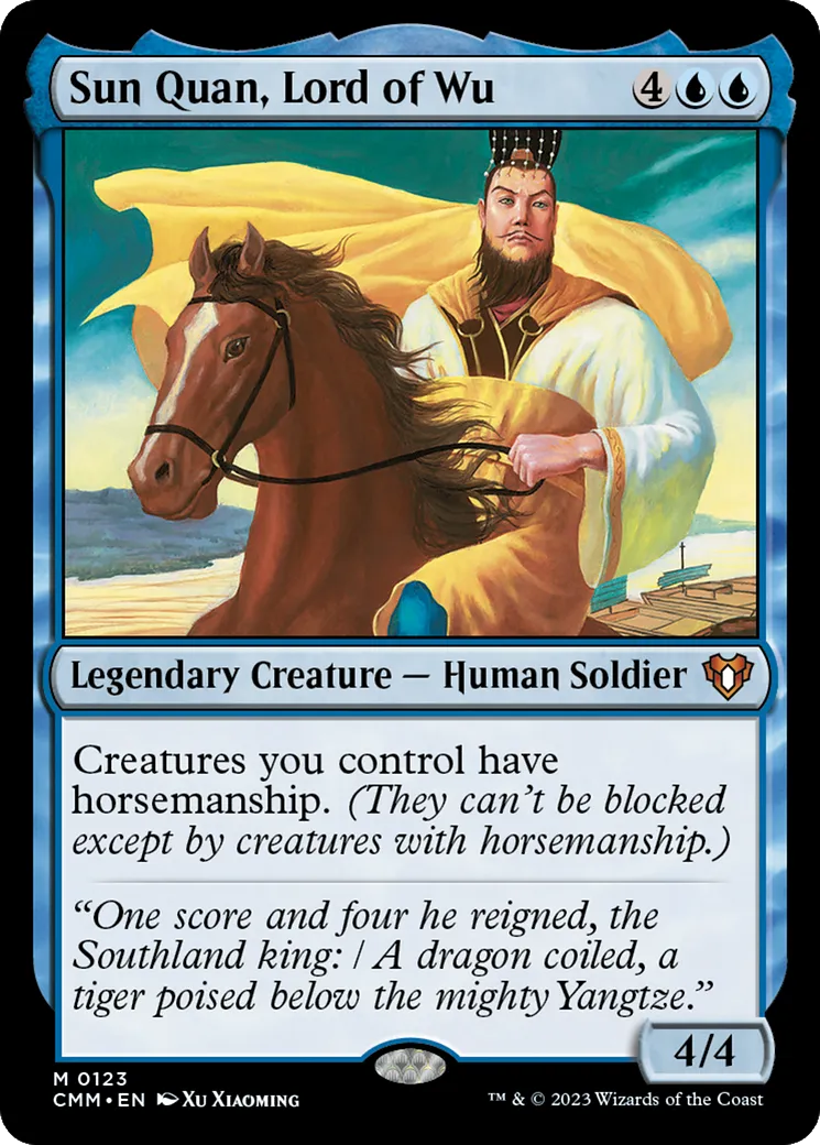 Sun Quan, Lord of Wu — Commander Masters — Magic: The Gathering