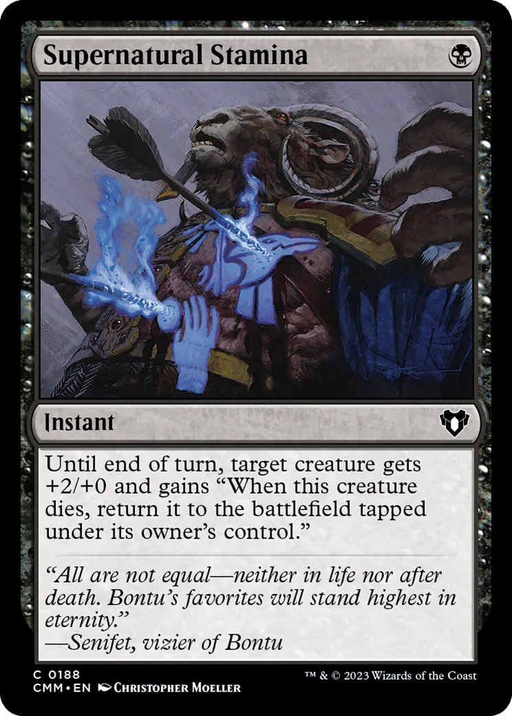 Supernatural Stamina — Commander Masters — Magic: The Gathering