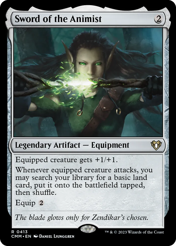 Sword of the Animist — Commander Masters — Magic: The Gathering