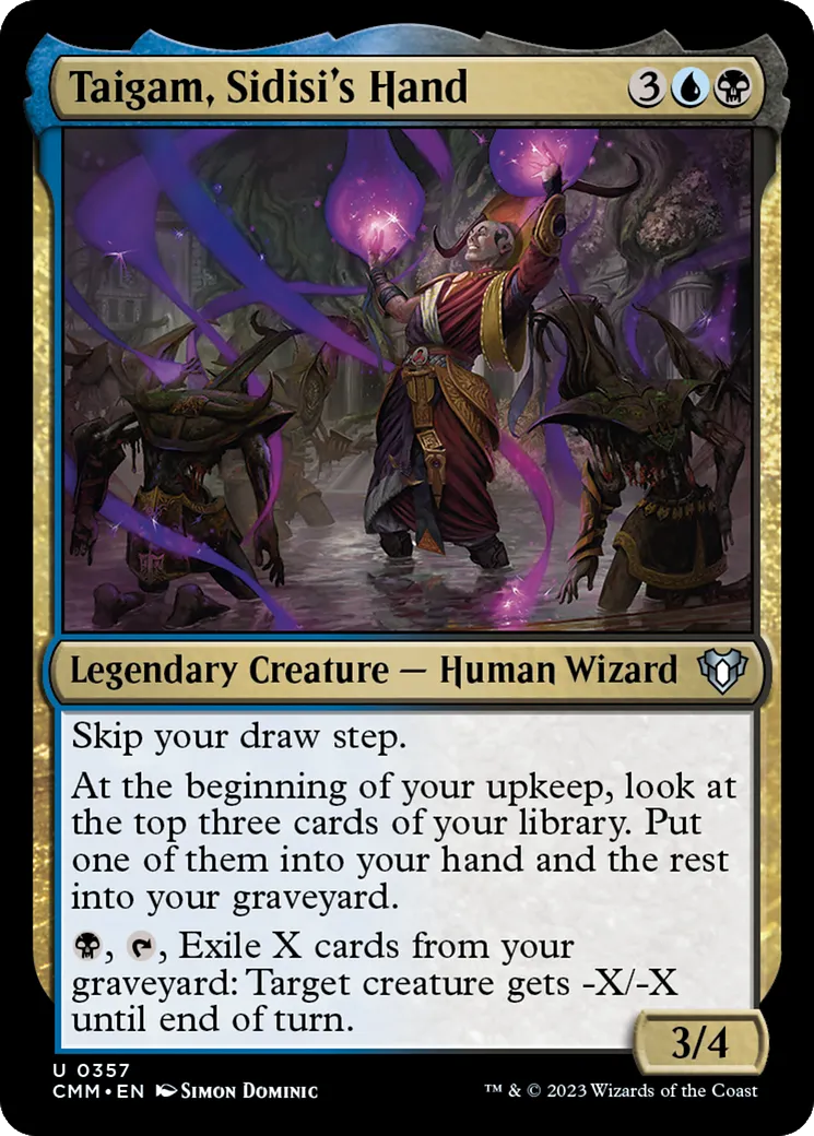 Taigam, bras droit de Sidisi — Commander Masters — Magic: The Gathering