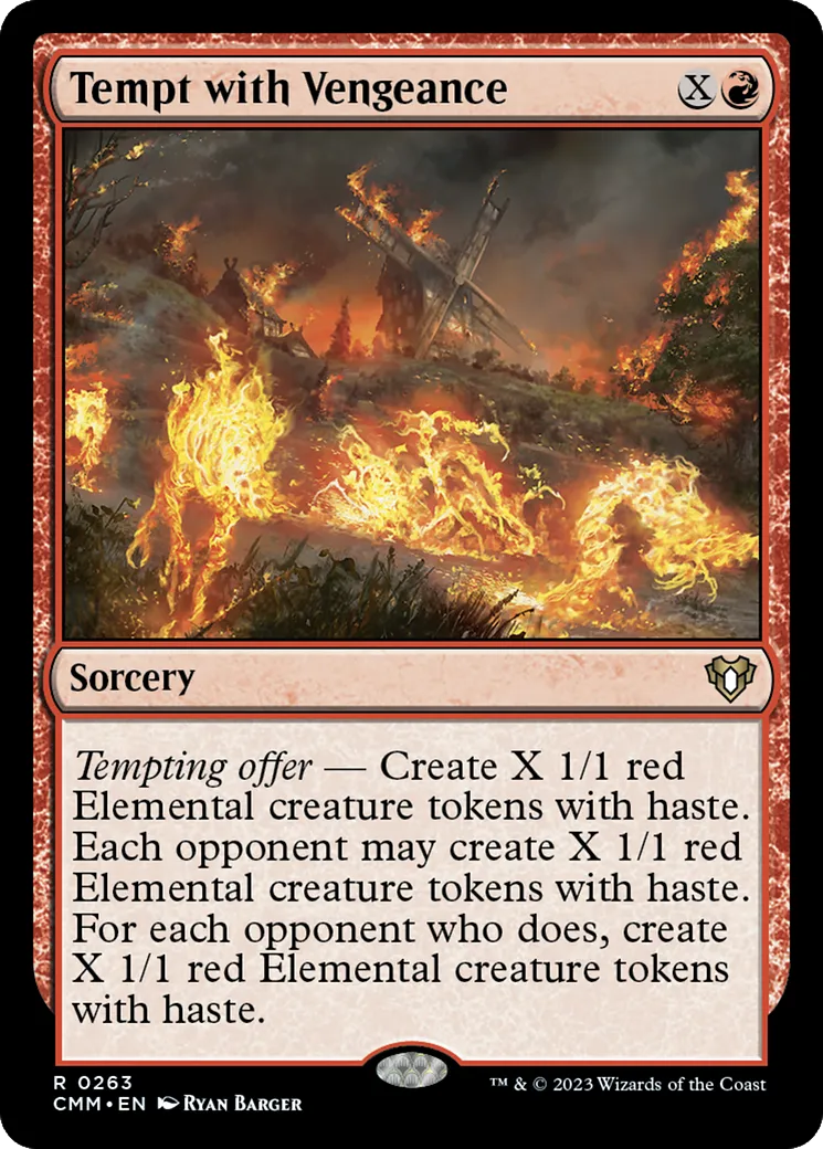 Tempt with Vengeance — Commander Masters — Magic: The Gathering