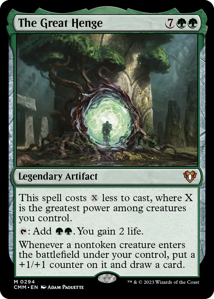 The Great Henge — Commander Masters — Magic: The Gathering