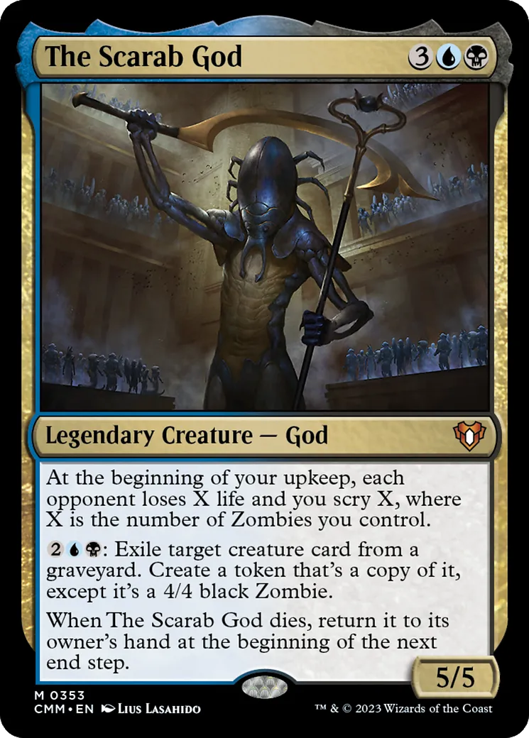 The Scarab God — Commander Masters — Magic: The Gathering