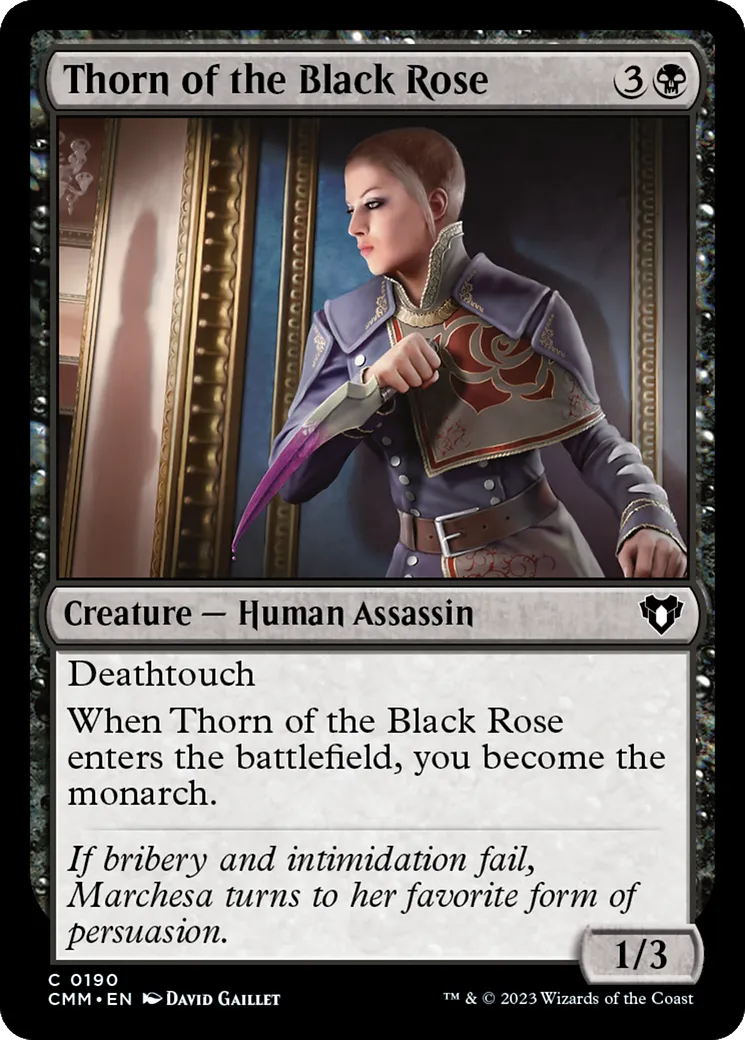 Épine de la Rose Noire — Commander Masters — Magic: The Gathering