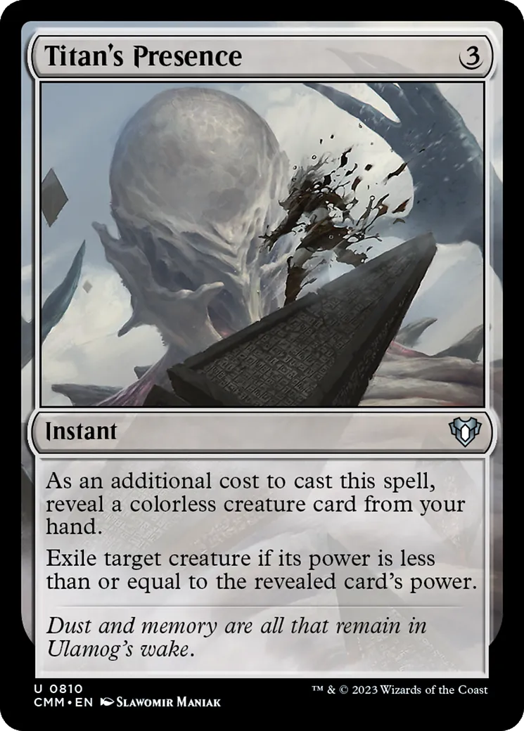 Présence du titan — Commander Masters — Magic: The Gathering