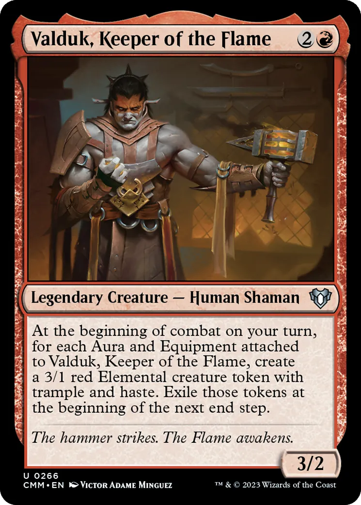 Valduk, Keeper of the Flame — Commander Masters — Magic: The Gathering