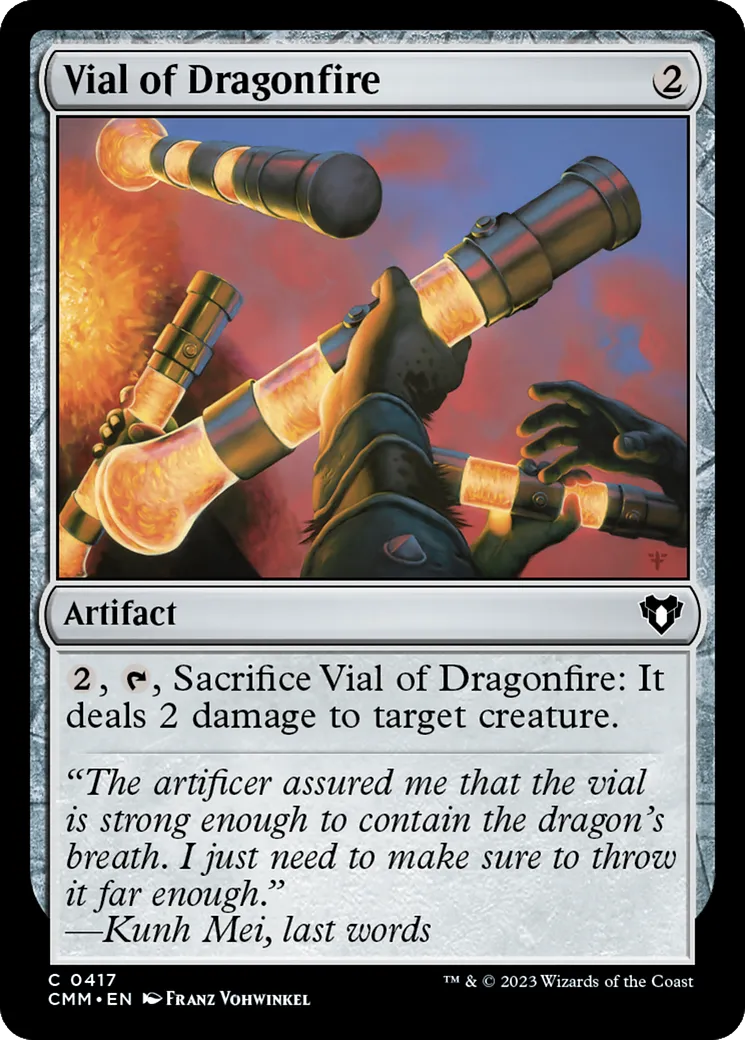 Vial of Dragonfire — Commander Masters — Magic: The Gathering