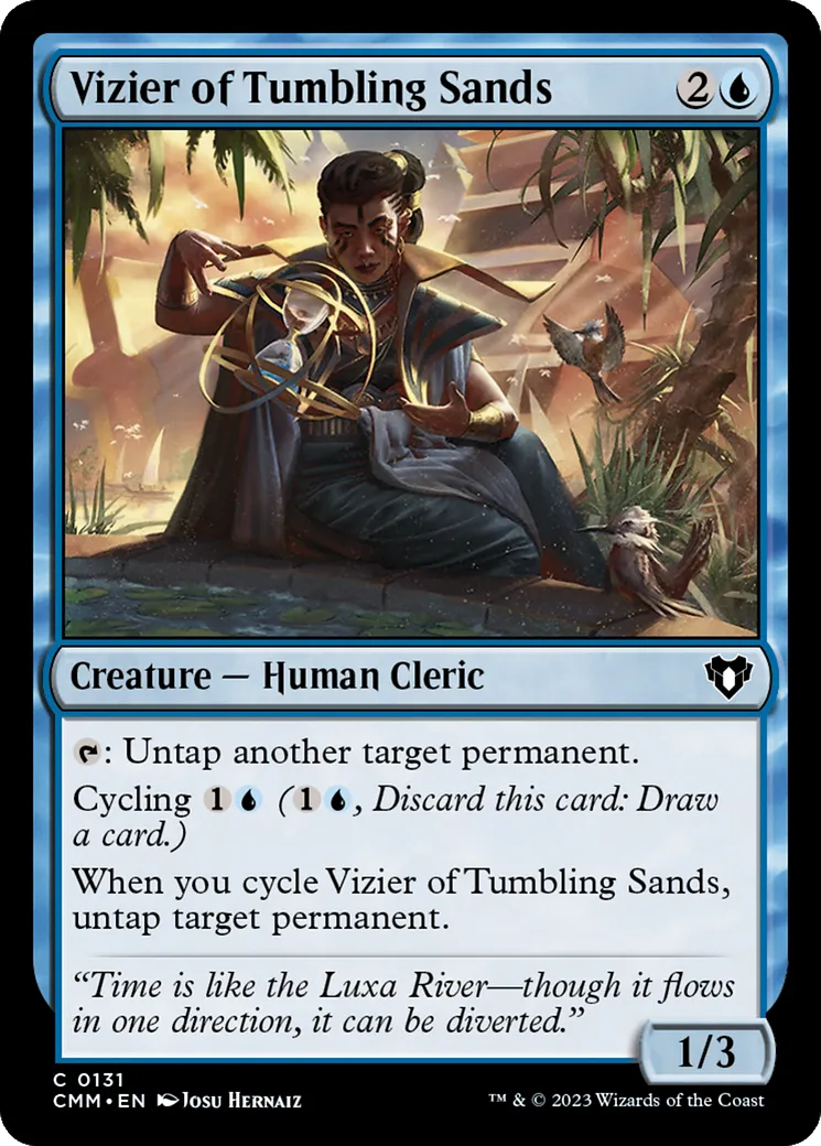 Vizier of Tumbling Sands from Commander Masters - Magic: The Gathering