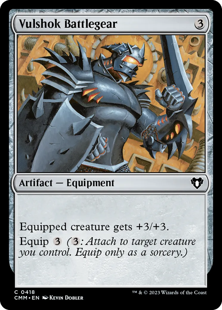 Harnais de bataille vulshok — Commander Masters — Magic: The Gathering