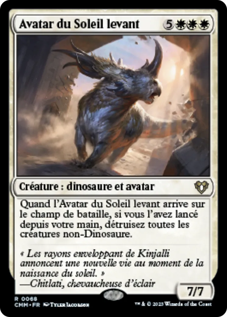 Avatar du Soleil levant — Commander Masters — Magic: The Gathering
