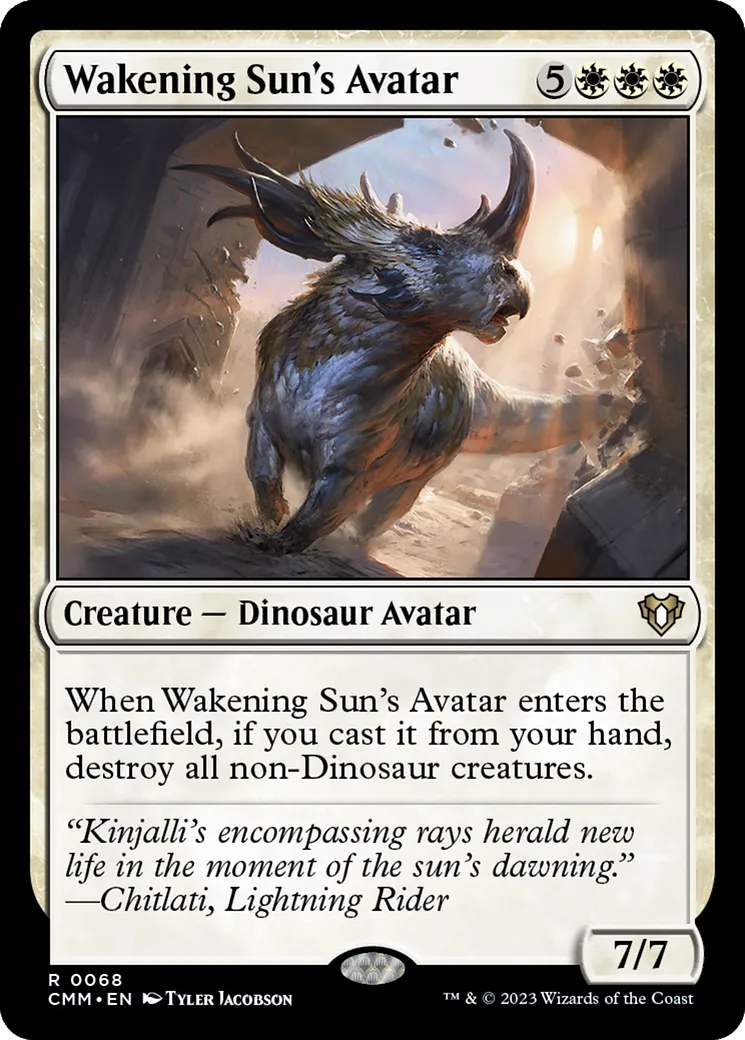 Wakening Sun's Avatar — Commander Masters — Magic: The Gathering
