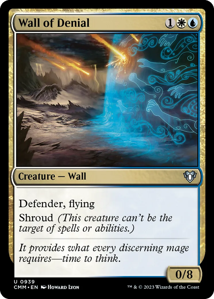 Mur de déni — Commander Masters — Magic: The Gathering