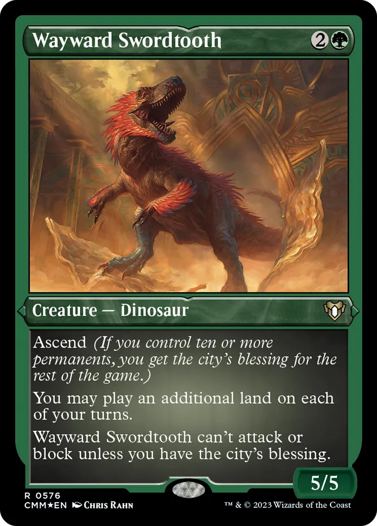 Wayward Swordtooth — Commander Masters — Magic: The Gathering