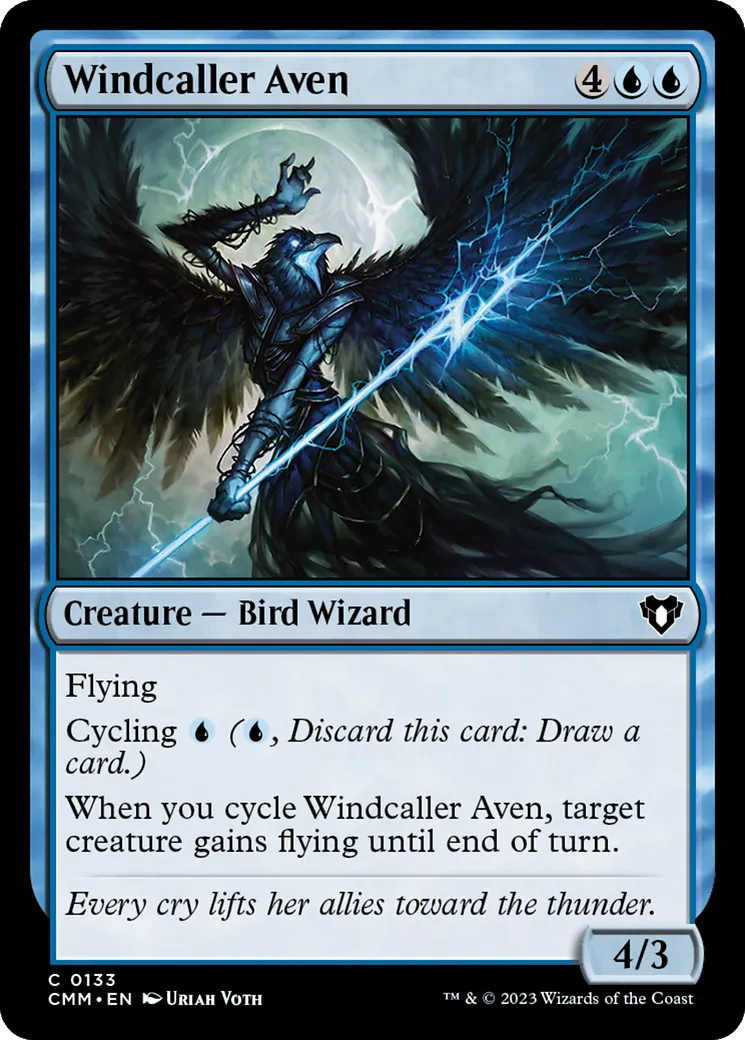 Windcaller Aven — Commander Masters — Magic: The Gathering