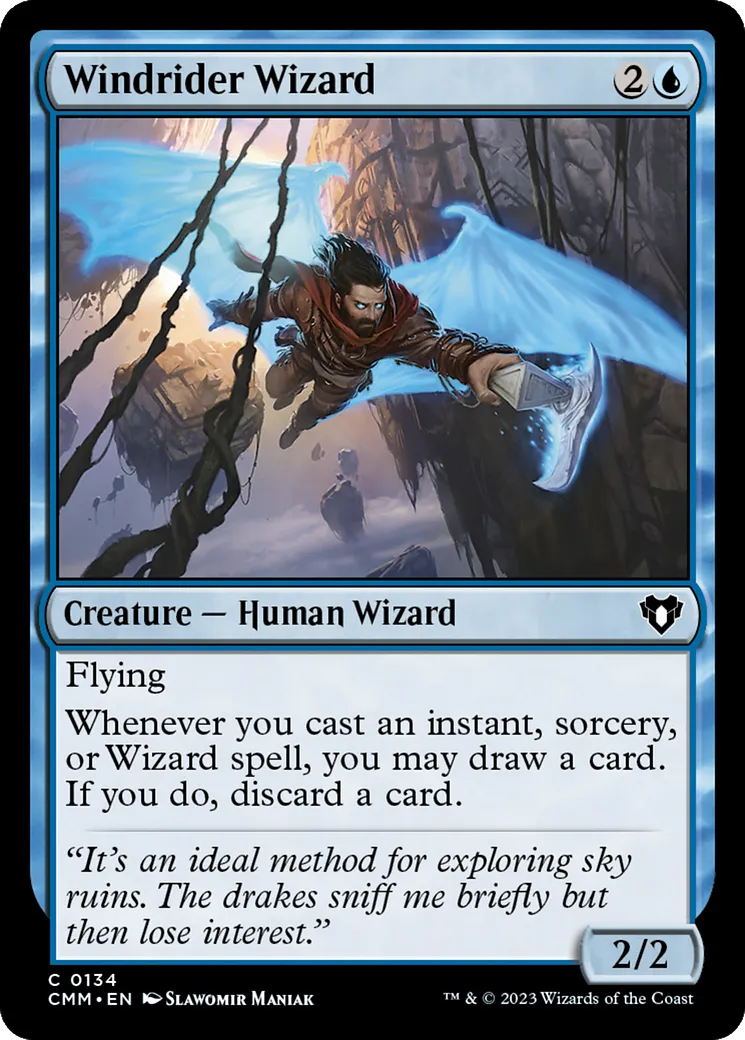 Windrider Wizard — Commander Masters — Magic: The Gathering