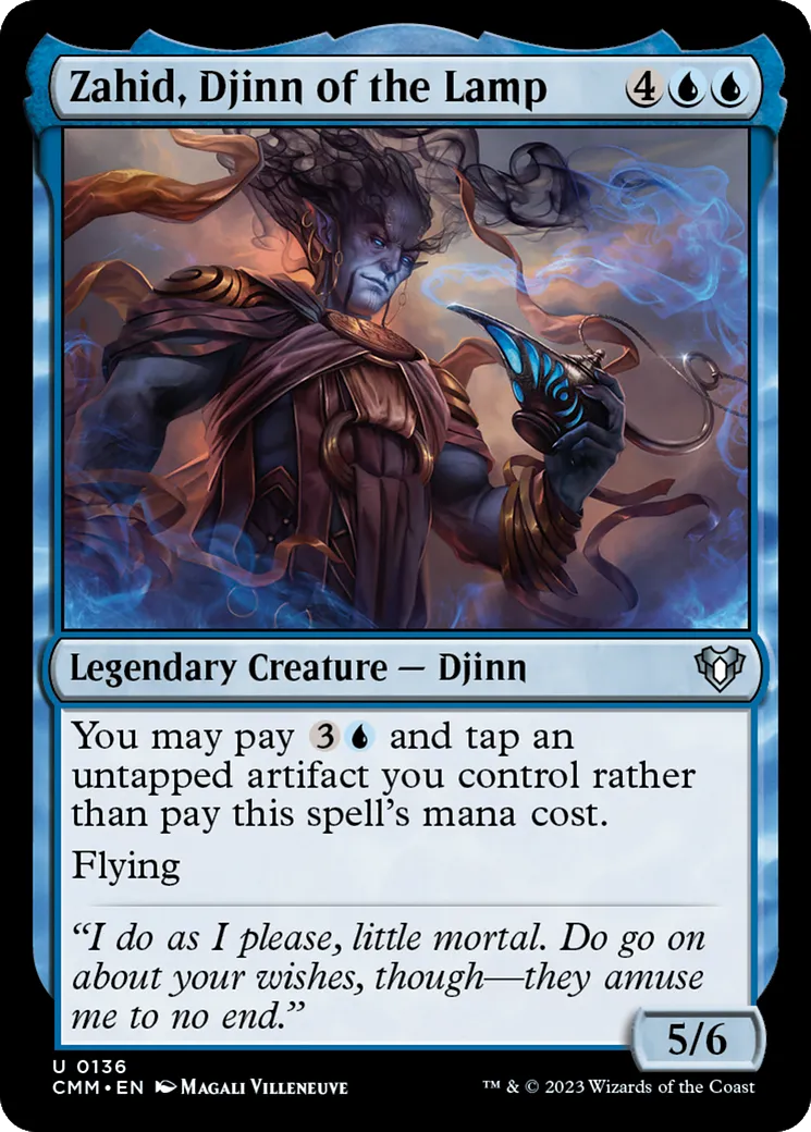 Zahid, djinn de la lampe — Commander Masters — Magic: The Gathering