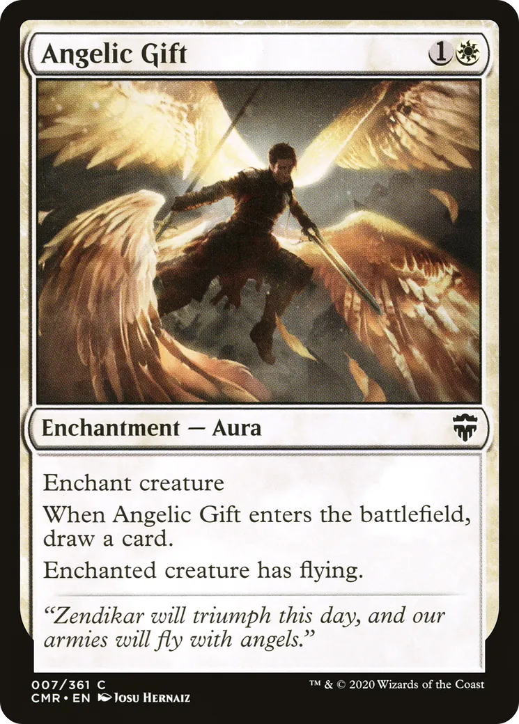 Angelic Gift — Commander Legends — Magic: The Gathering