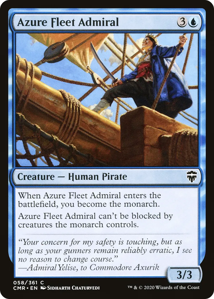 Azure Fleet Admiral — Commander Legends — Magic: The Gathering