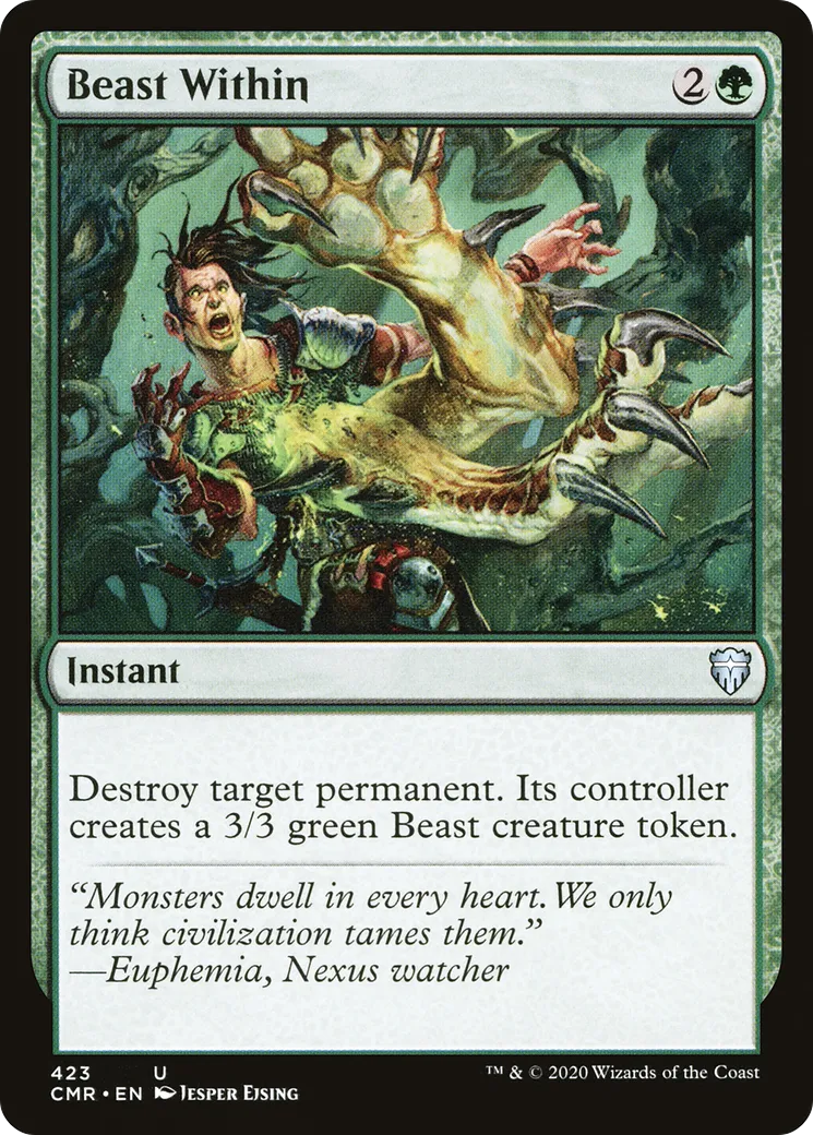 Beast Within from Commander Legends - Magic: The Gathering