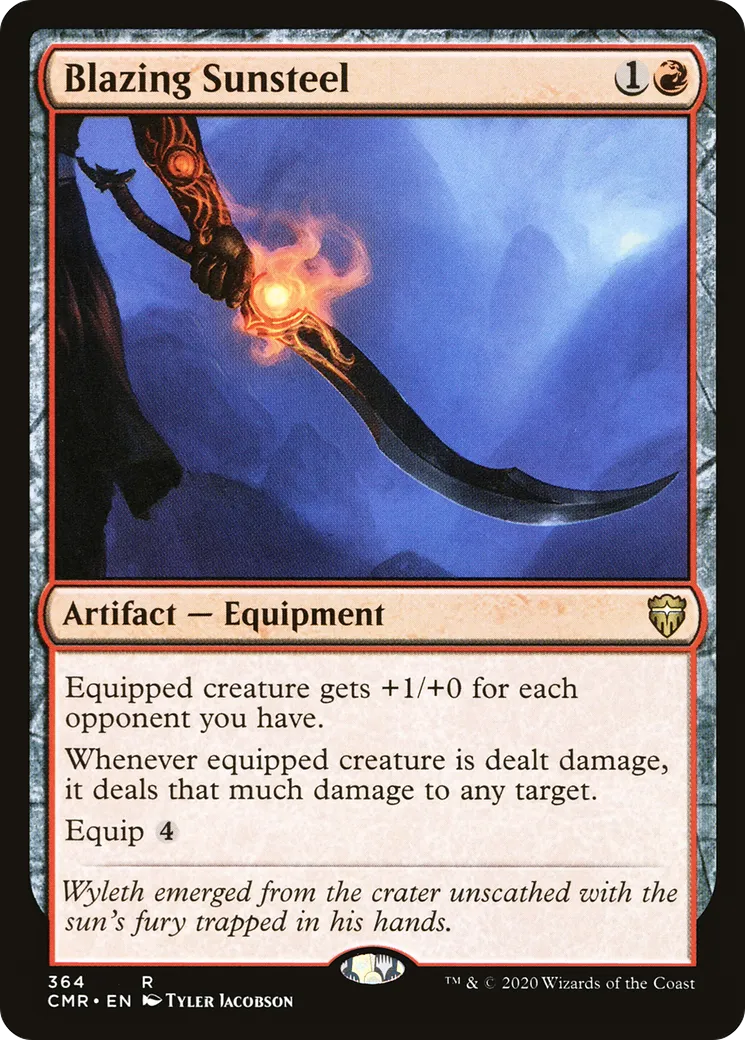 Blazing Sunsteel — Commander Legends — Magic: The Gathering