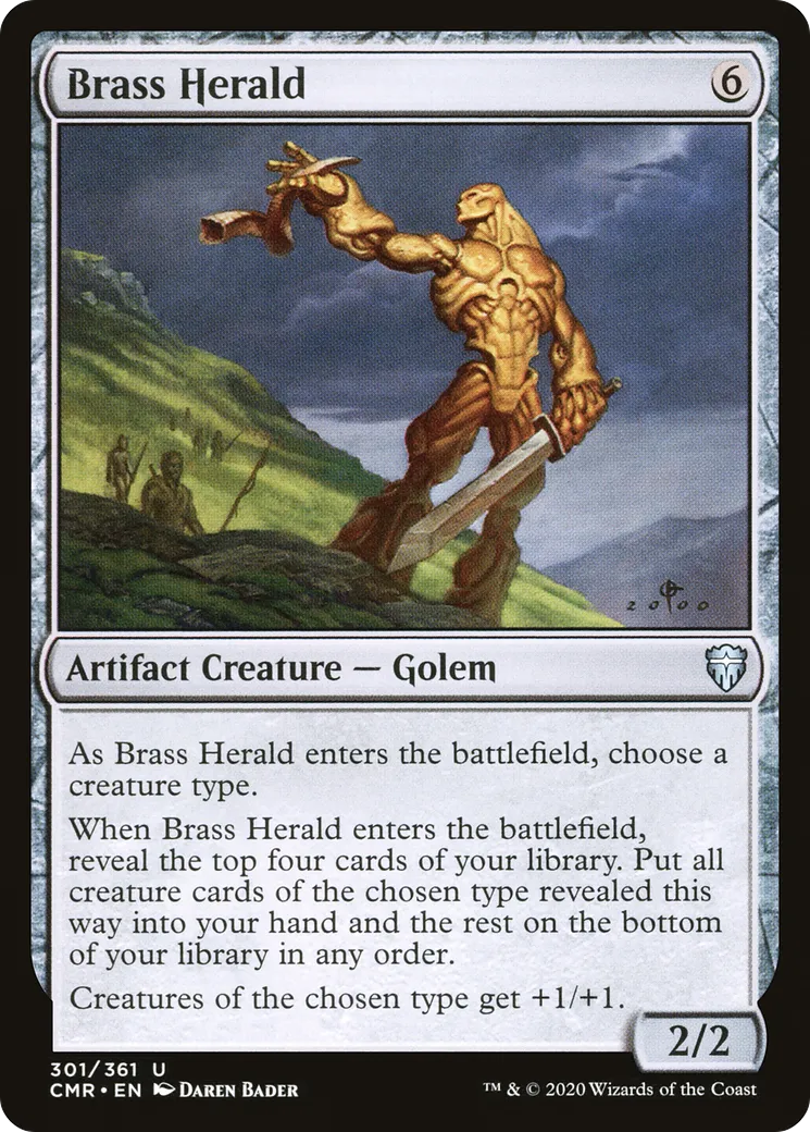 Héraut d'airain — Commander Legends — Magic: The Gathering