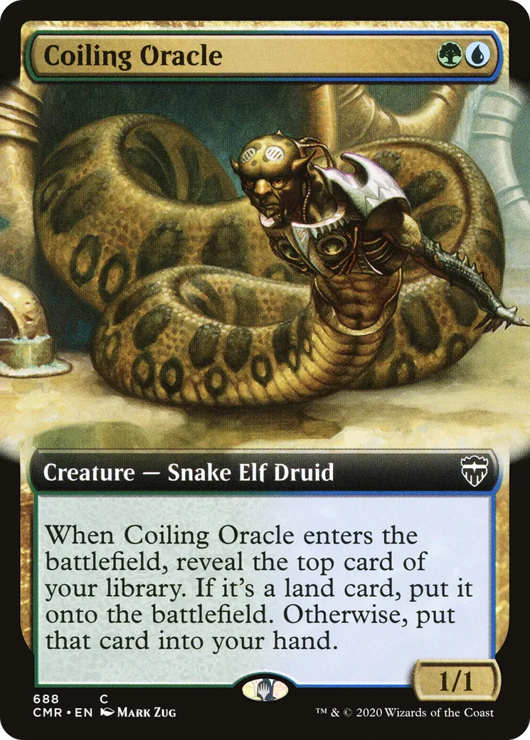 Coiling Oracle from Commander Legends - Magic: The Gathering