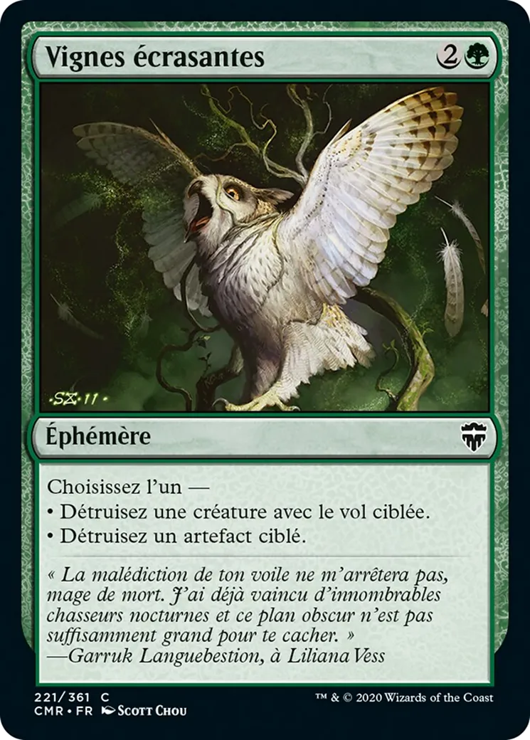 Vignes écrasantes — Commander Legends — Magic: The Gathering