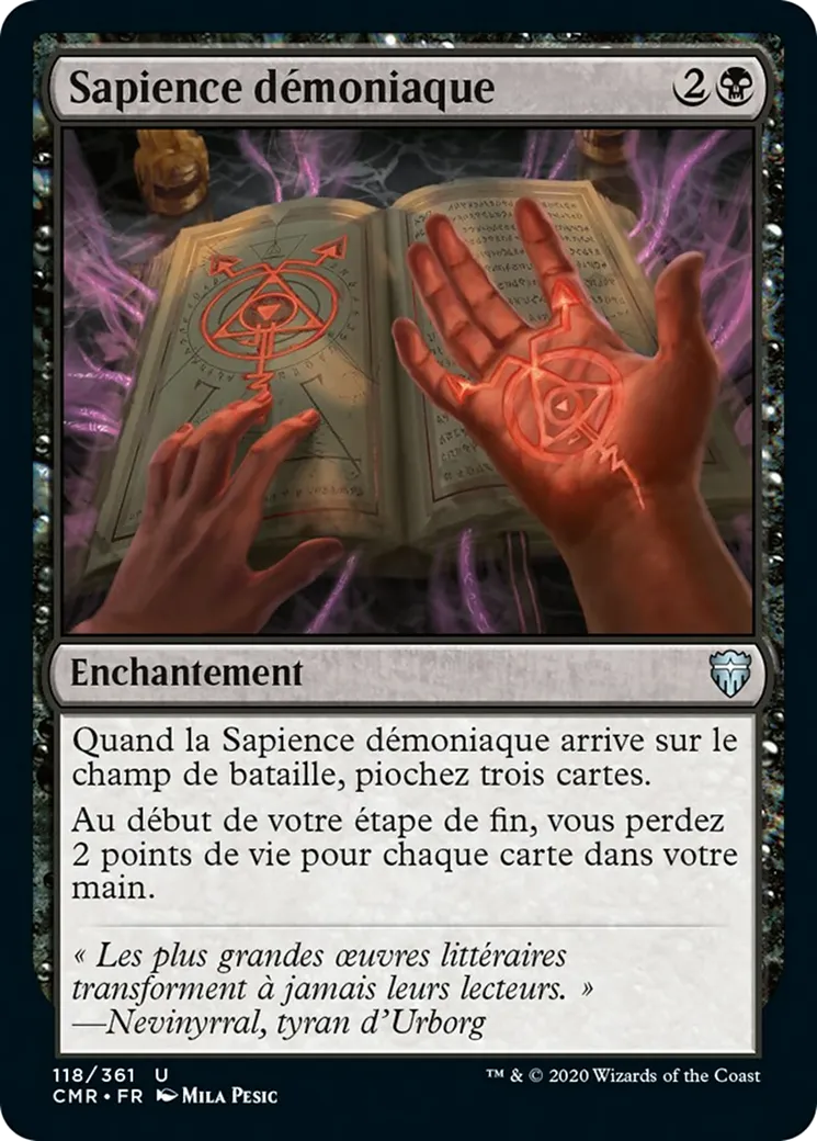 Sapience démoniaque from Commander Legends - Magic: The Gathering