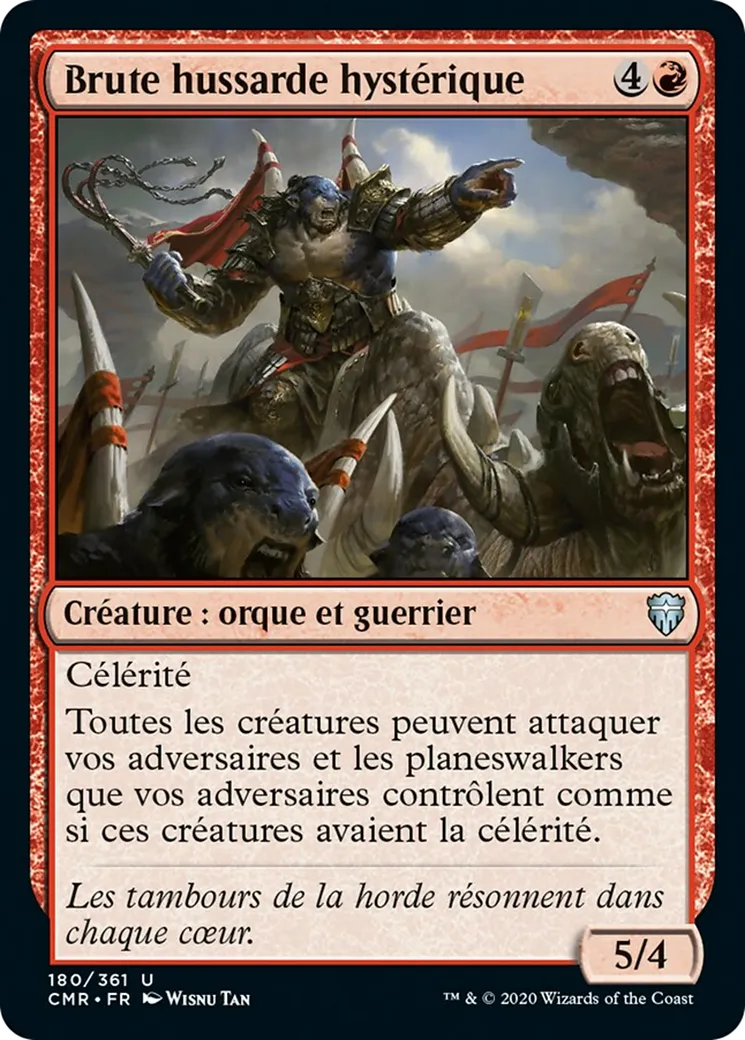 Brute hussarde hystérique — Commander Legends — Magic: The Gathering