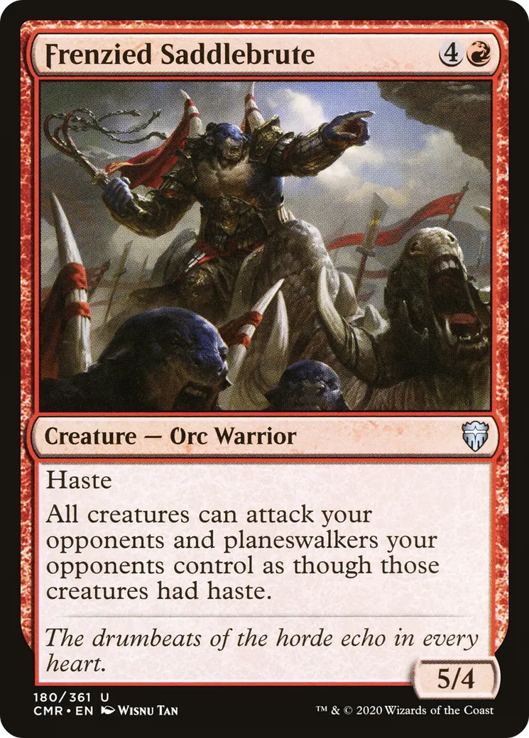 Frenzied Saddlebrute — Commander Legends — Magic: The Gathering