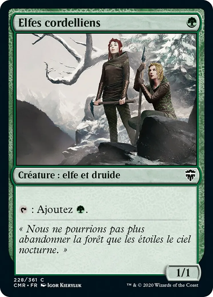 Elfes cordelliens — Commander Legends — Magic: The Gathering