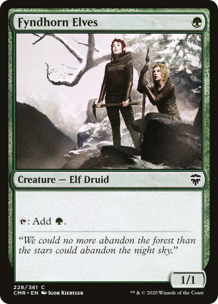 Fyndhorn Elves — Commander Legends — Magic: The Gathering